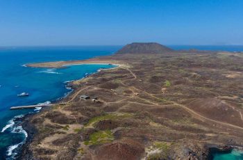 Foto aerea dell'isola di Lobos di JP